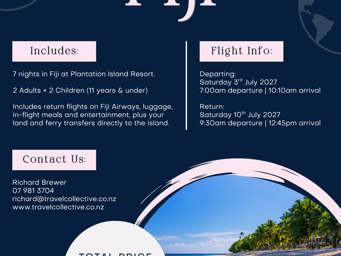 Fiji July School Holidays