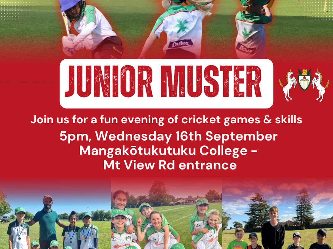 Juniors Cricket Muster