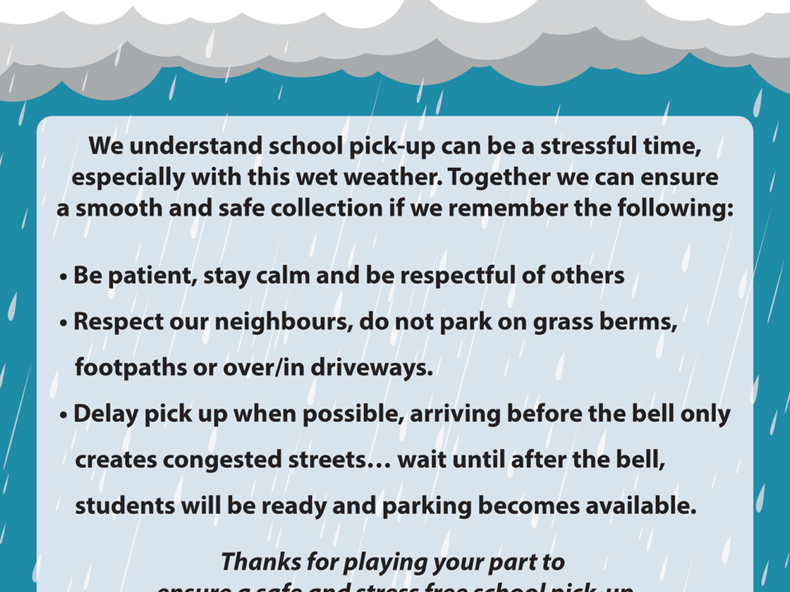 Wet Weather Rainy Day Info For Schools